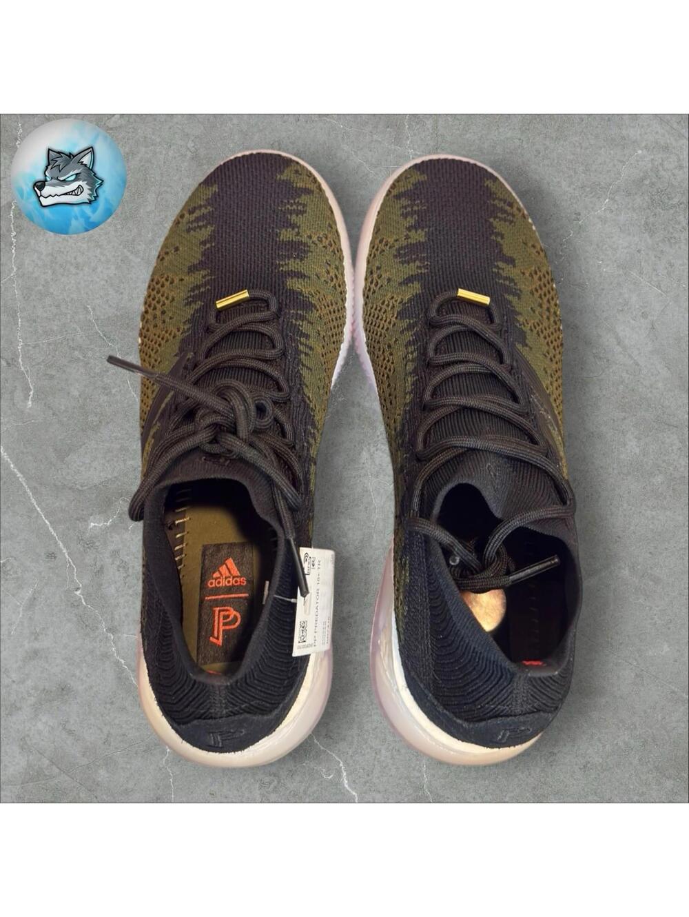 Adidas Paul Pogba Predator Shoes Black Green Indoor Soccer Mens 9 BB7416 New - Picture 6 of 6